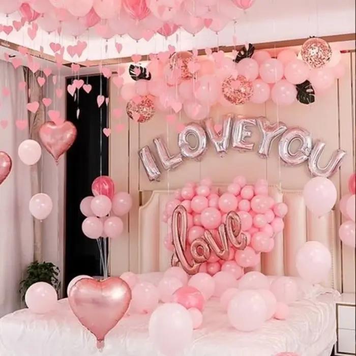 Bannière de lettres I Love You de 16 pouces, ballons de décoration Big Love pour la saison de mariage, fiançailles, cadeau de mariée, fête des mères