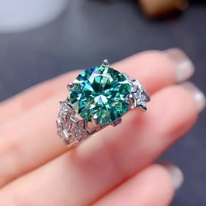 Bague en argent 925 sertie croix élégante pour femme occasions spéciales engagement anniversaire mariage romantique vintage tendance