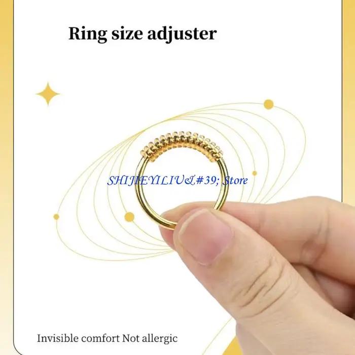 E21F 4 pièces/ensemble ajusteur bague Invisible en spirale pour anneaux amples