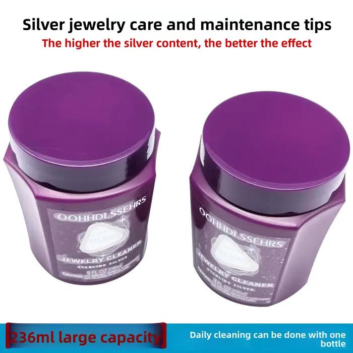 Nettoyant argenté anti-ternissement pour bijoux - Liquide de restauration de l'oxydation