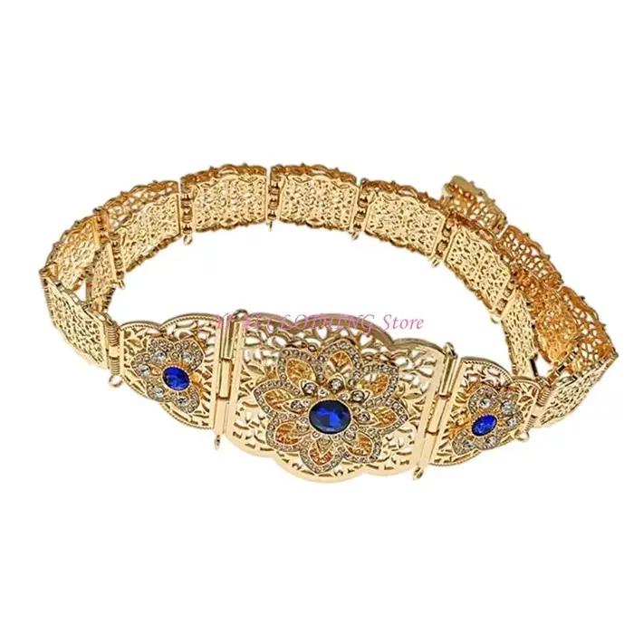 Chaîne de taille en Styles marocains élégants, bijoux pour robe Abaya culturelle, idéal pour les mariages et les événements de célébration