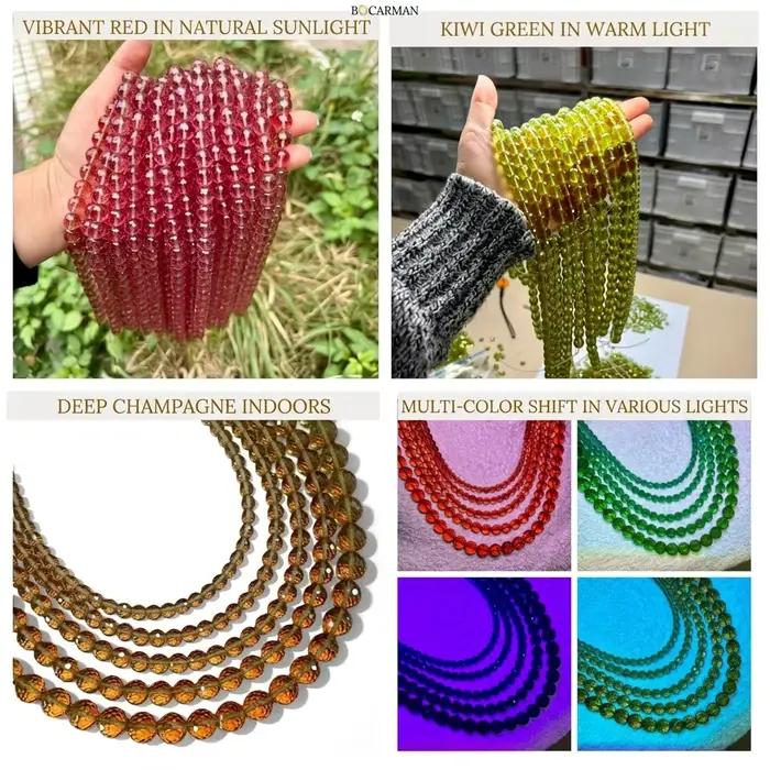 Zultanite couleur changeante perles en vrac bijoux à bricoler soi-même faisant des fournitures accessoires différentes
