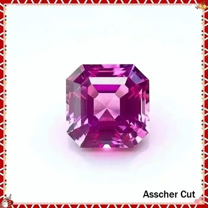 Saphir rose de laboratoire pour la fabrication de bijoux DIY : Bagues, colliers, boucles d'oreilles – Matériaux principaux avec certificat GRA – Idéal pour le quotidien