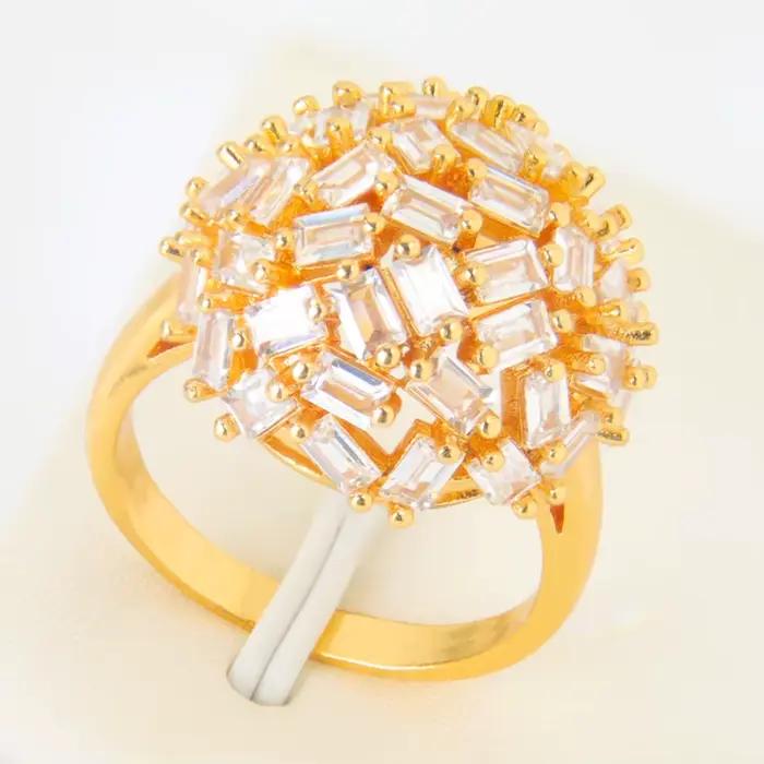 Magnifiques bagues de Cocktail en perles italiennes plaquées or 21 carats