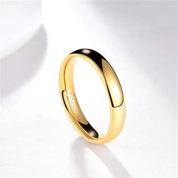 Bague de mariage Tigrade en titane pur or rose alliant élégance et confort pour hommes et femmes occasions spéciales