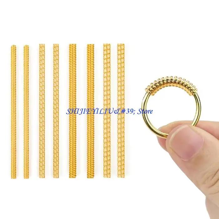 E21F 4 pièces/ensemble ajusteur bague Invisible en spirale pour anneaux amples