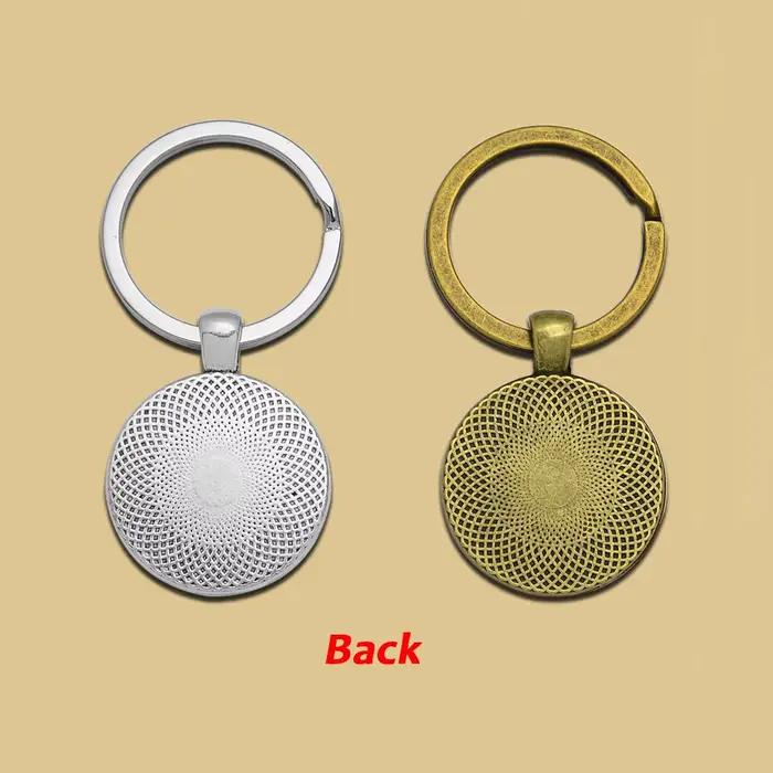 Porte-clés cabochon en verre photo personnalisé pour hommes et femmes, porte-clés personnalisé, porte-clés spécial bricolage, porte-clés de voiture, cadeau de bijoux