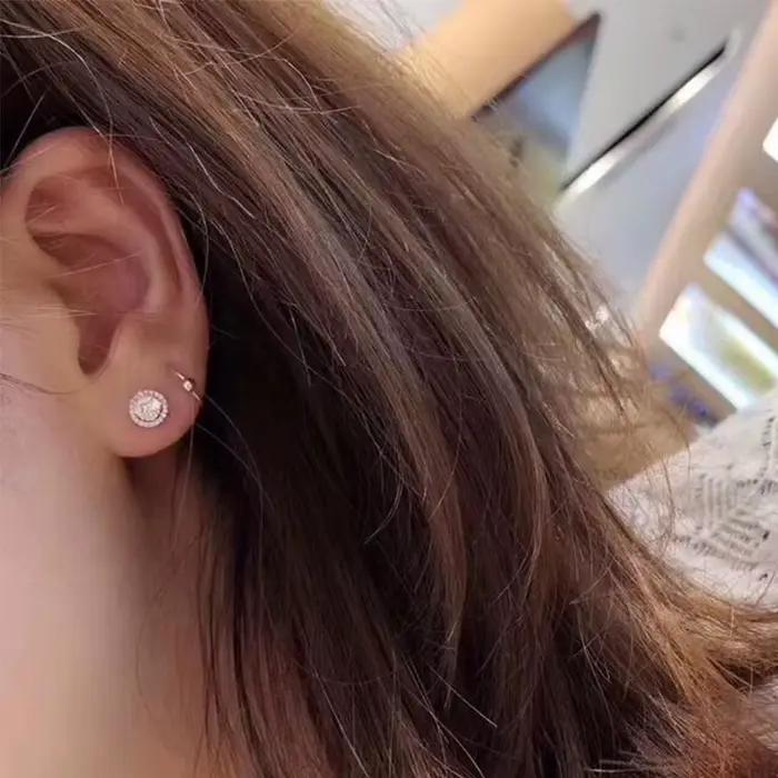 Boucles d'Oreilles Chic Bright en Zircone Cubique pour Femme Occasions Spéciales Style Mode Géométrique