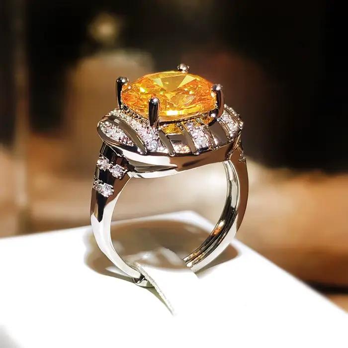 Flashy-Bague plaquée argent 925 pour femme