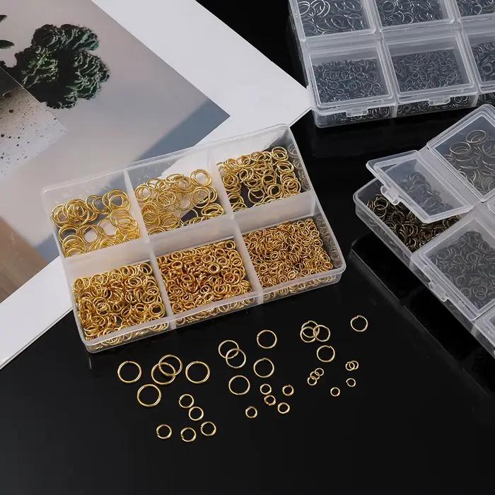 Ensemble de bagues DIY ouvertes de tailles variées anneaux fendus pour fabrication de bijoux bracelets colliers accessoires fabrication bijoux occasions spéciales mariage anniversaire