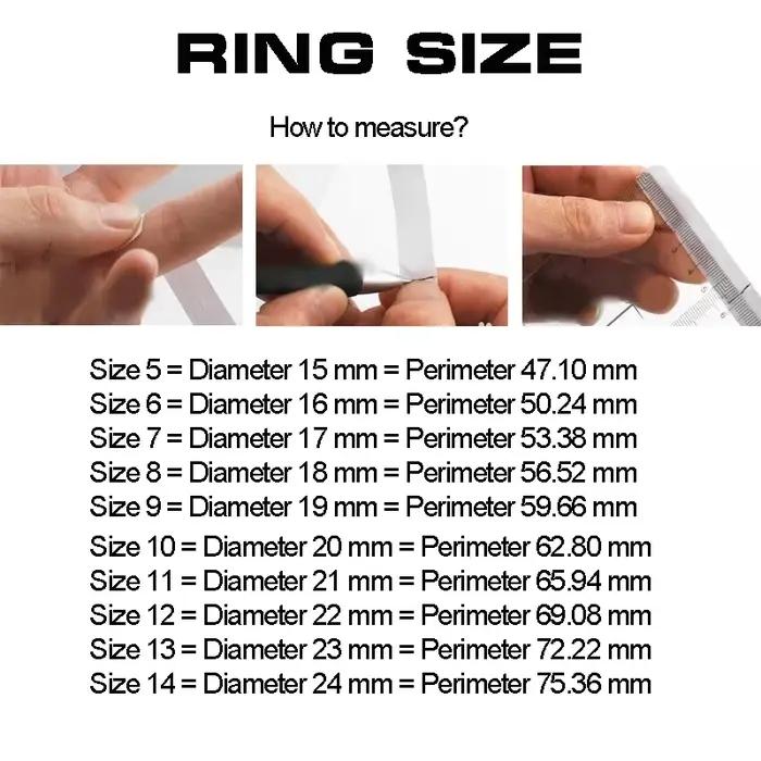 Bague givrée exquise pour hommes et femmes