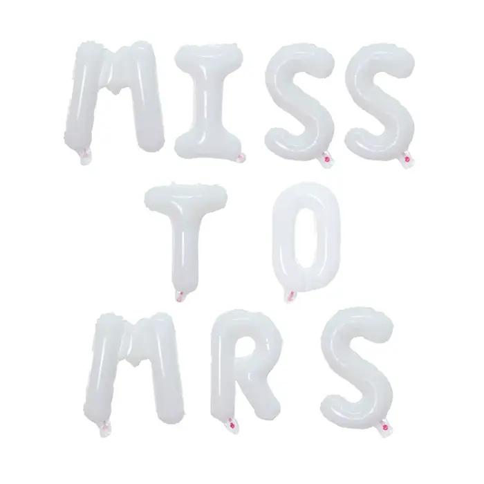 Ballons de décoration pour enterrement de vie de jeune fille, or rose, couronne Miss To Mrs, teamBride to be Hen, fournitures de fête