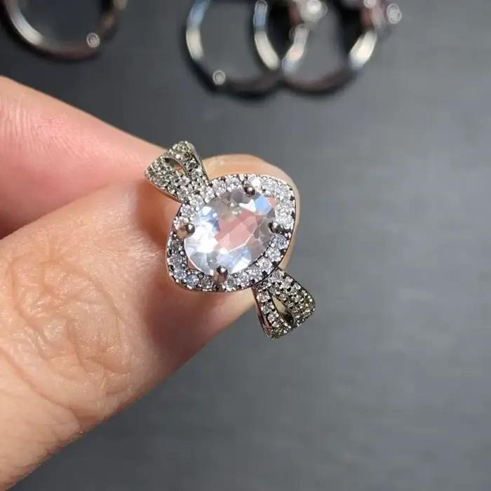 Bague en améthyste naturelle fait main pour femme romantique et mignonne occasions spéciales soirée cérémonie cadeau spécial