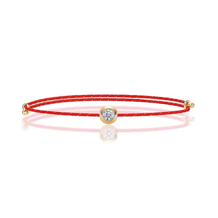 Bracelet en Moissanite VVS1, certifié GRA, diamant de laboratoire de 0,3 carat, cordon réglable 6 couleurs, bijoux élégants pour femmes