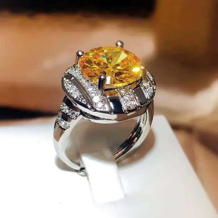 Flashy-Bague plaquée argent 925 pour femme