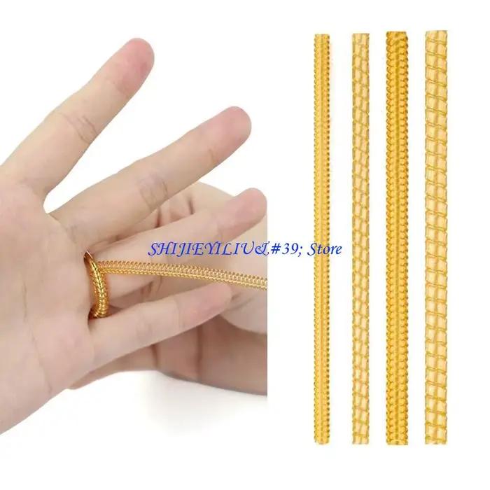 E21F 4 pièces/ensemble ajusteur bague Invisible en spirale pour anneaux amples