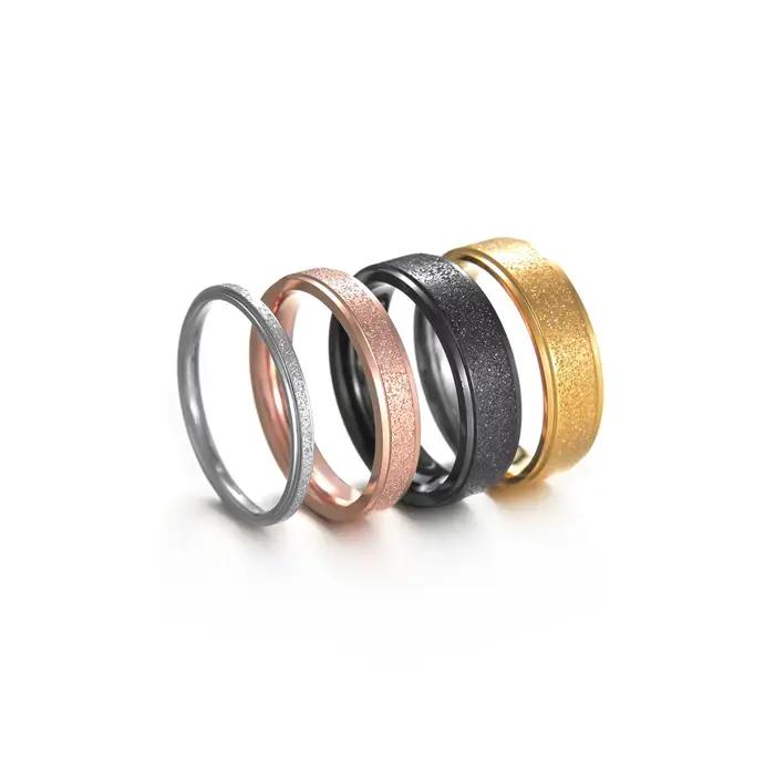 Bague givrée exquise pour hommes et femmes