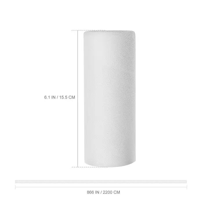 Rouleau de tulle blanc de 22 m pour la décoration de voiture de mariage