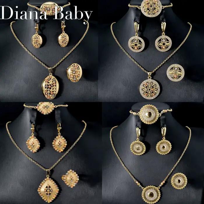 Ensemble de bijoux plaqués or italien 18 carats