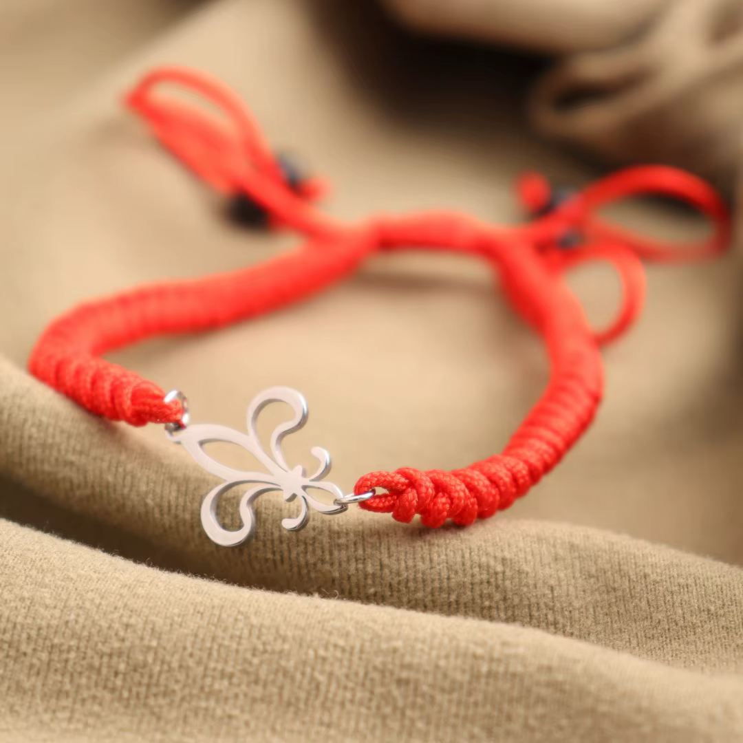 Bracelets pendentif Fleur De Lis en acier inoxydable, fleur De lys, Saint Nicholas Lotus, Bracelets 