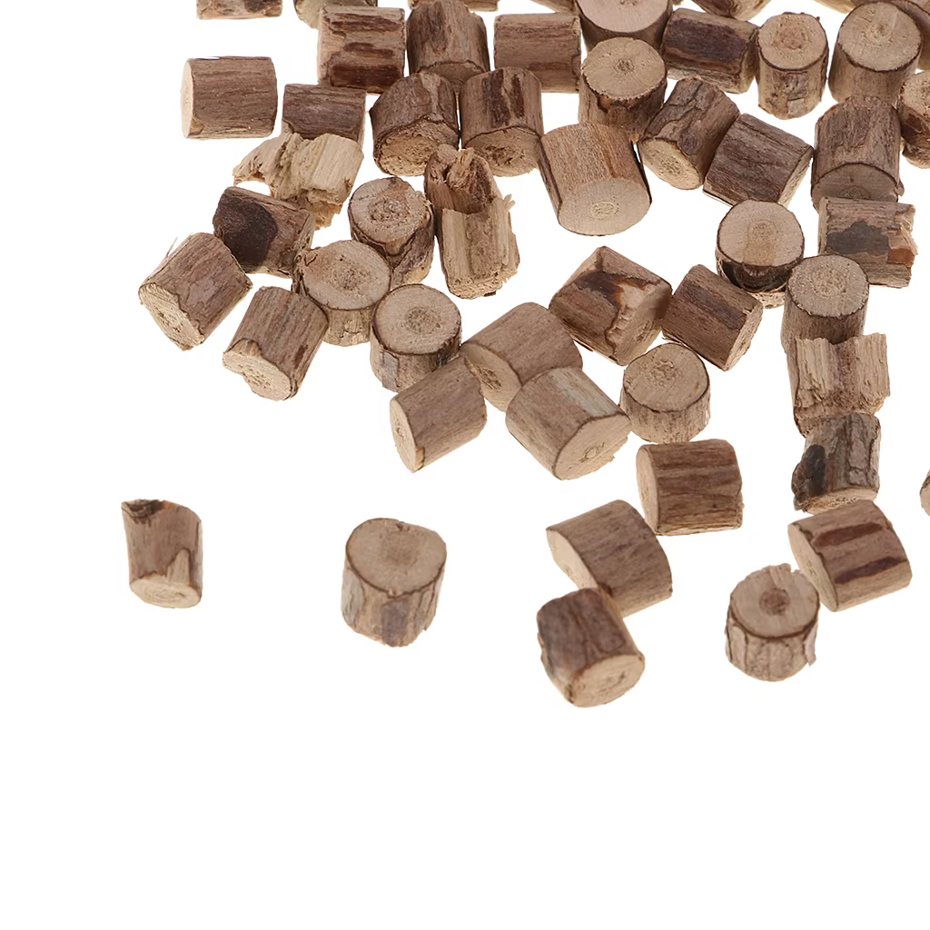 Tranches de bûches en bois naturel enrichi, artisanat rustique pour décorations de mariage, 100 pièc