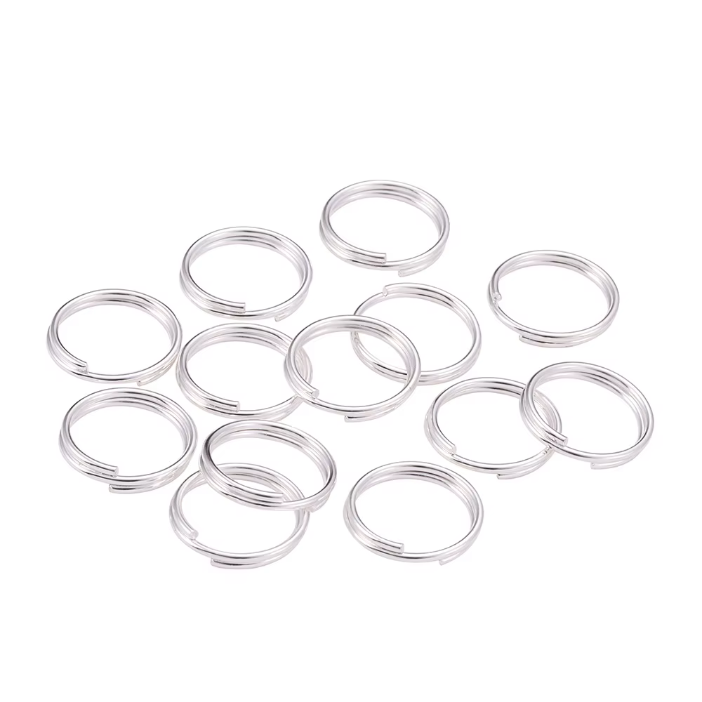 Anneaux de saut ouverts, 50 à 200 pièces/lot, 4 6 8 10 12mm, Double boucles, anneaux fendus, connect