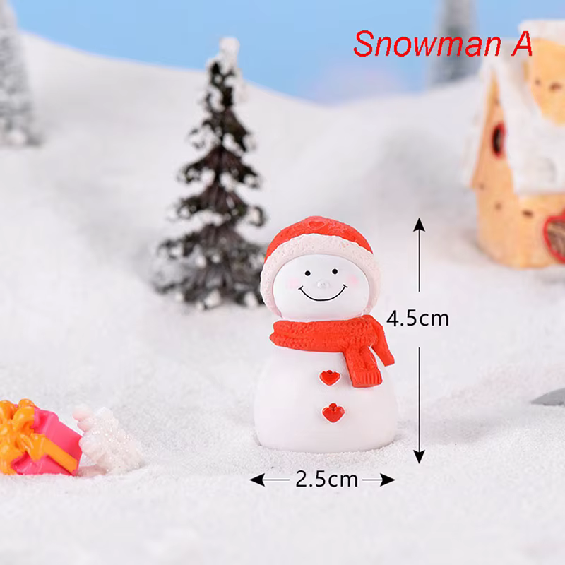 Figurine de Couple amoureux des sucreries, Mini bonhomme de neige, Micro paysage, décoration de jard