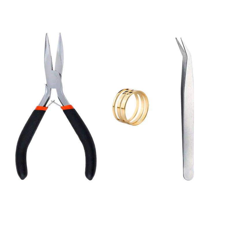 Kits de résultats de bijoux avec anneaux de saut ouverts, fermoirs à homard, crochets, pinces, pince