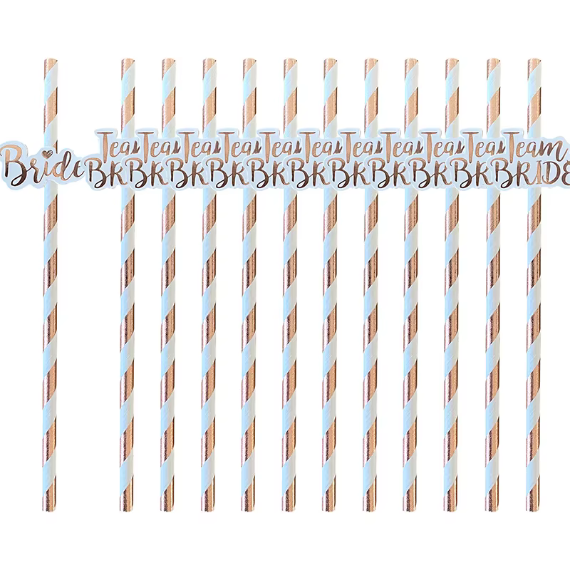 1pc mariée 11Pc équipe mariée 12 pièces mariée pour être fête pailles Bachelorette fête de mariage n