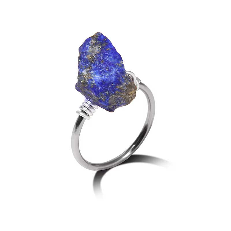 Bagues en cristal d'aventurine pour femmes et hommes, bague en pierre de quartz brute, matiques en m