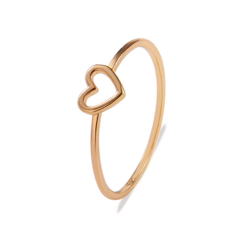 Woozu – bagues d'amour simples pour femmes, couleur or blanc, bijoux de mariage, cadeaux pour dames,