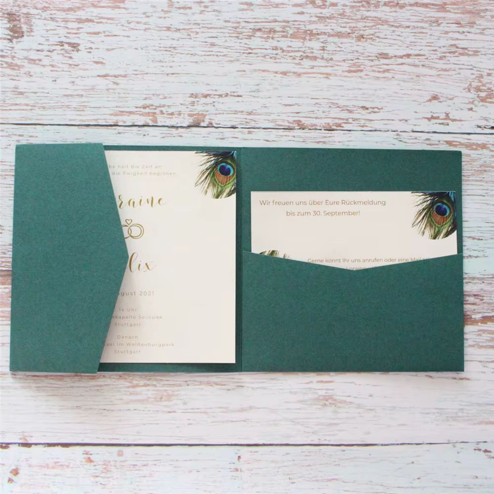 Invitations de mariage personnalisées, Invitations crédibles, Impression de texte personnalisée, Pap
