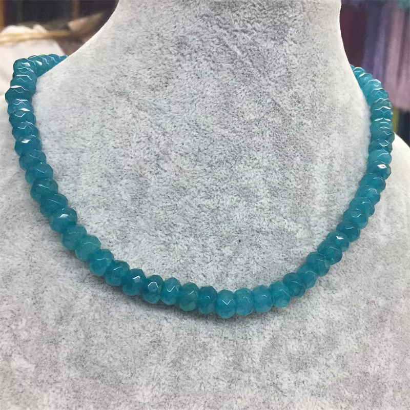 Aigue-marine à facettes Vintage 5*8MM, bijoux en pierre naturelle, Noble, élégant, exquis, rubis, ch