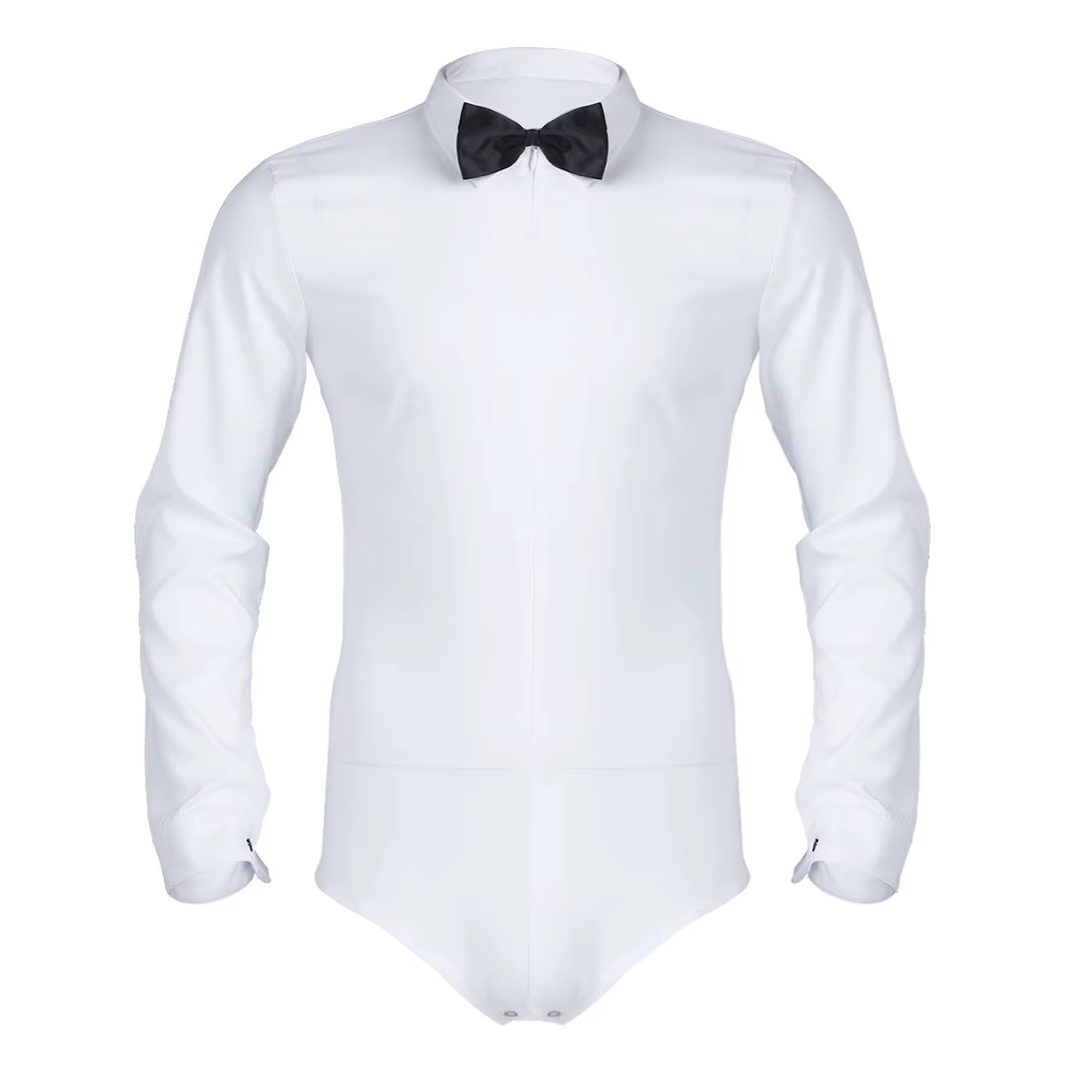 Combinaison de danse moderne Gentry pour hommes, manches longues, couleur unie, chemise de danse lat
