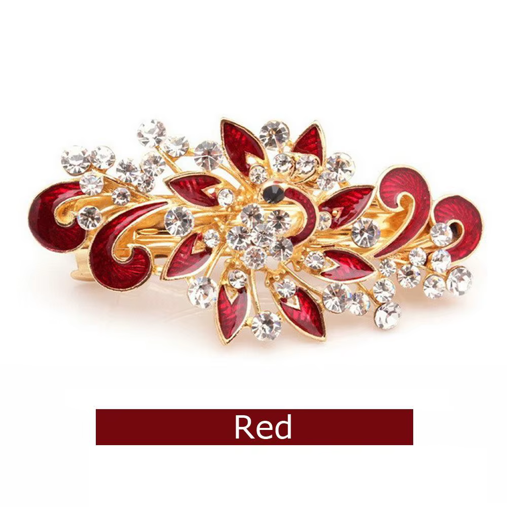 Pince à cheveux en cristal pour femmes et filles, accessoires, couvre-chef, mode, strass brillants, 
