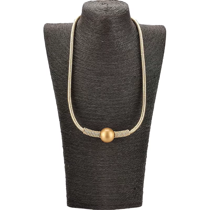 UEllBAY-Colliers pendentif de la présidence pour femmes, bijoux en perles, pull simple, collier fait