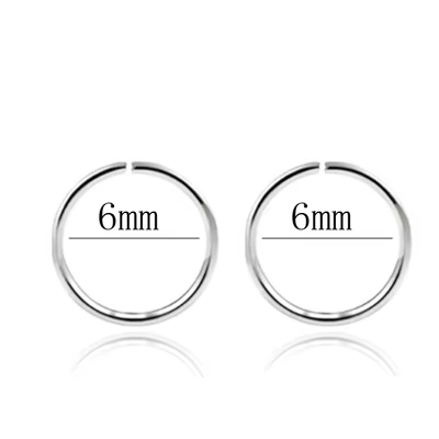 Anneau de nez en argent 925 pour femme, bijoux Ichi ing, cartilage 147 us, hélice, boucle d'oreille 