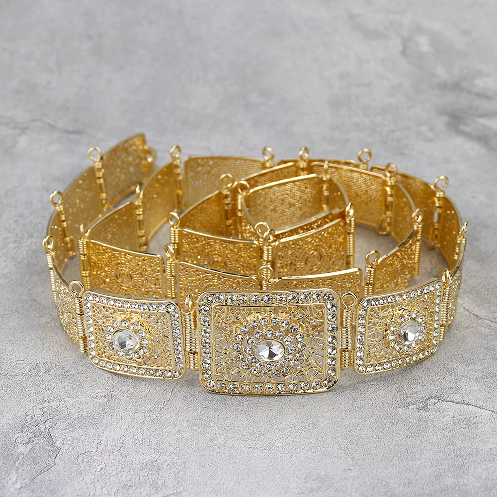 Sunspicems – ceinture algérie maroc pour femmes, bijoux de mariage arabe, couleur or argent, robe be