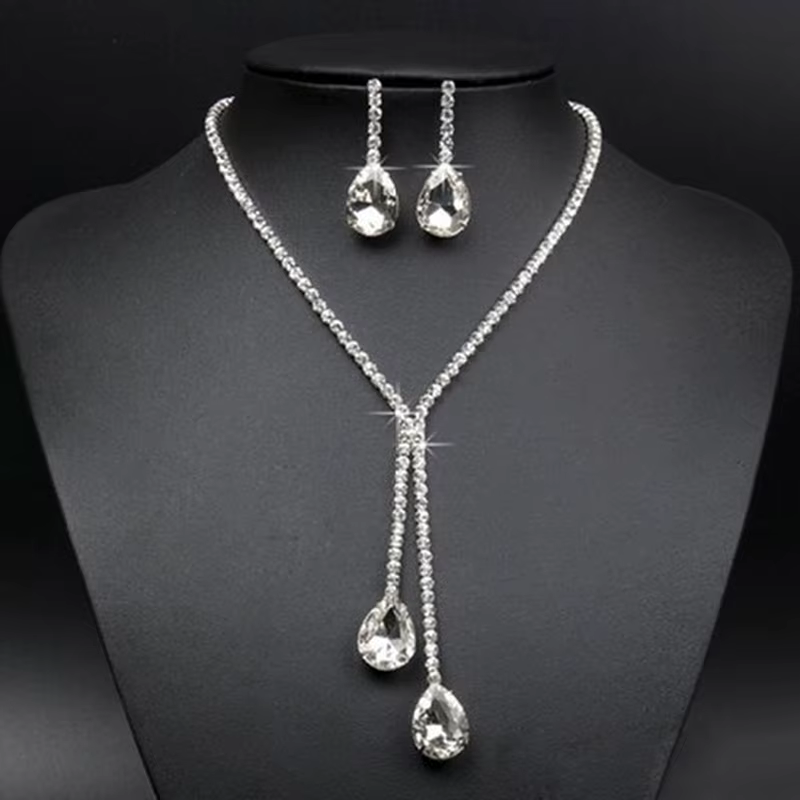 JOWater Dstress- Ensembles de bijoux de luxe simples pour patients de mariage, colliers de la présid