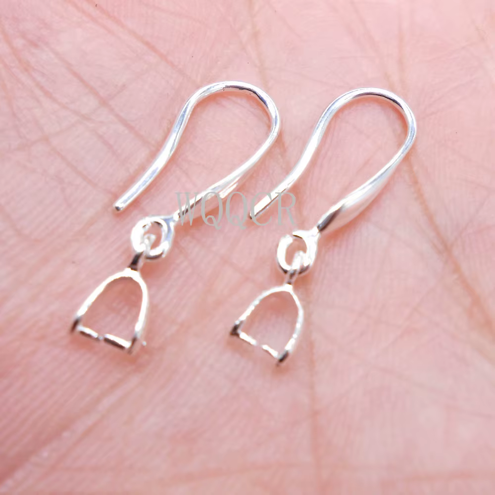 Lot de 10 pièces de bijouterie en argent/or 925, DIY, fabrication de boucles d'oreilles à Surface li