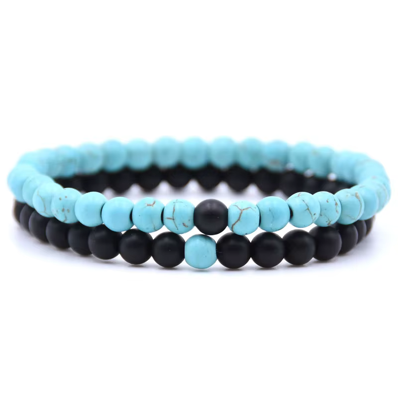 Bracelets de perles en pierre naturelle bon marché pour femmes et hommes, bijoux de Couple, breloque
