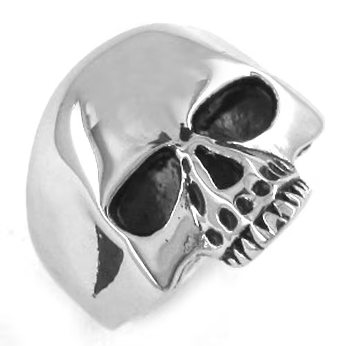 Mode crâne Biker anneau en acier inoxydable bijoux classique couleur argent noir or maçonnique Biker
