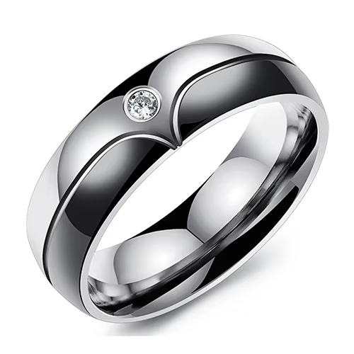 Bagues de mariage à la mode pour hommes/femmes, bague de Couple en acier inoxydable 316l, bijoux de 