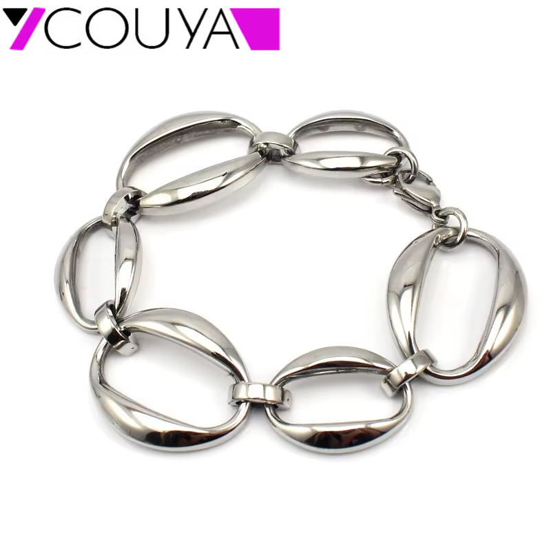 Bracelet en acier inoxydable pour femme, bijoux spéciaux, bandes de métier à tisser, bracelets éléga