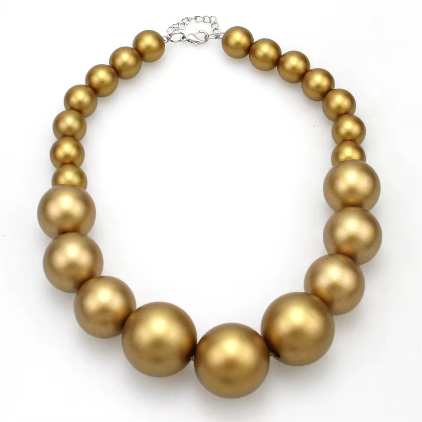 UKEN-Collier Ras du Cou avec Perles pour Femme, Bijoux Fantaisie, Accessoire pour Robe