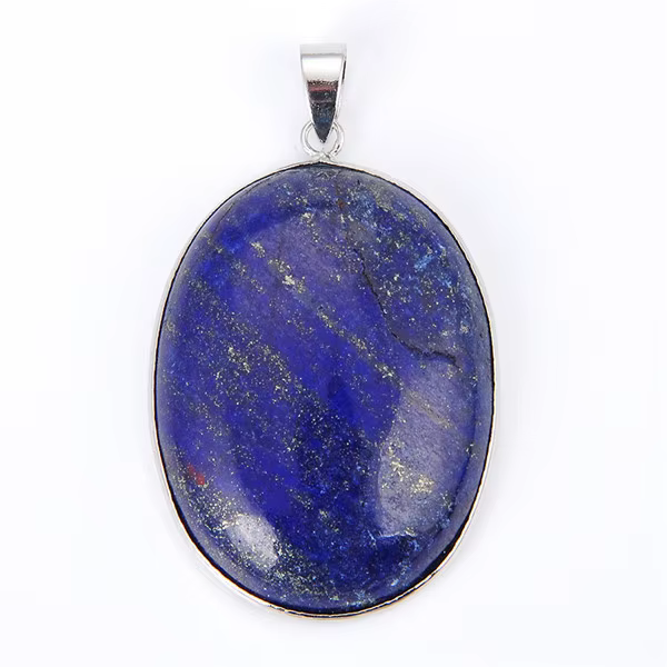 Pendentif naren pierre de quartz rose, opale lapis-lazuli naturelle, plaqué argent carillon, bijoux 