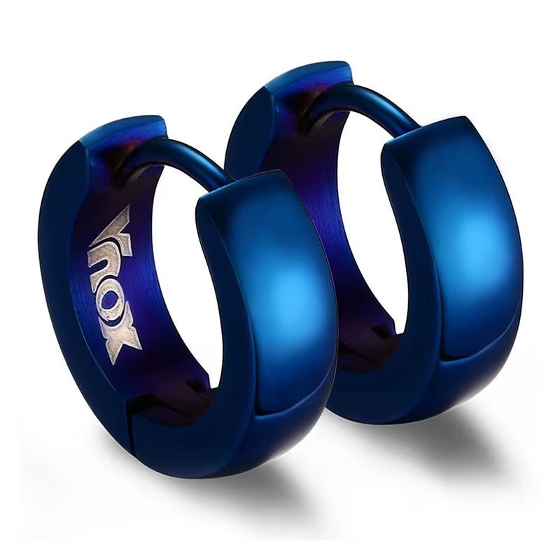 Boucles d'oreilles Punk Huggie pour hommes, bijoux à la mode en acier inoxydable, petites boucles d'