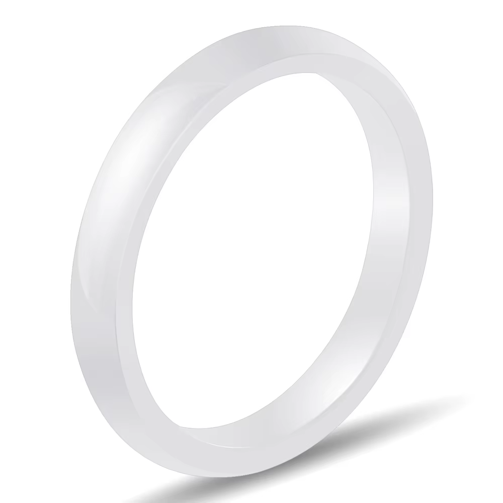 Bague en céramique lisse pour femme, bague de mariage moderne, blanc clair, noir, bleu, rose, bijoux