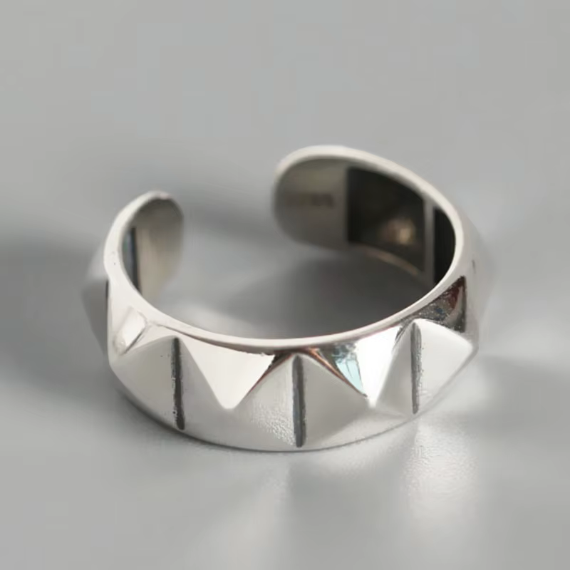 YIZIZAI – bague en losange brillant de tempérament, bague d'ouverture couleur argent, bijoux pour fe