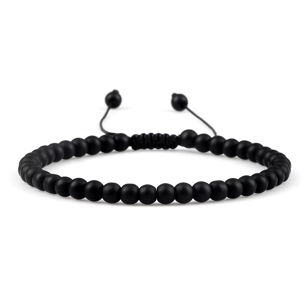 Mini Bracelets et bracelets en perles d'oeil de tigre de lave en pierre naturelle réglables pour fem